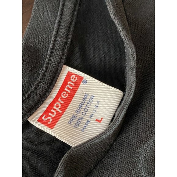 Supreme Brooklyn Store Green Camo Logo Box Black T-shirt Tee Top Women's Sz L - Picture 7 of 10